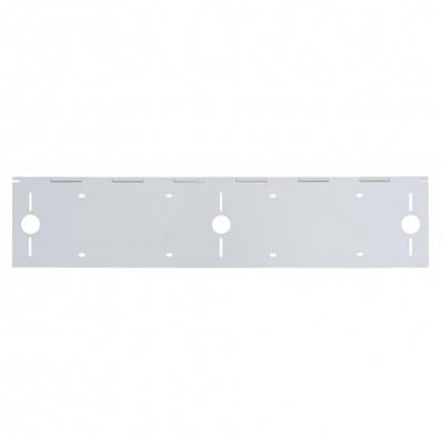 Stainless 2 License Plate Holder W/ 3 Light Cutouts