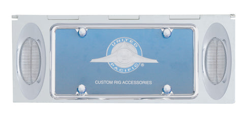 Stainless 1 License Plate Holder W/ 2 Light Cutout