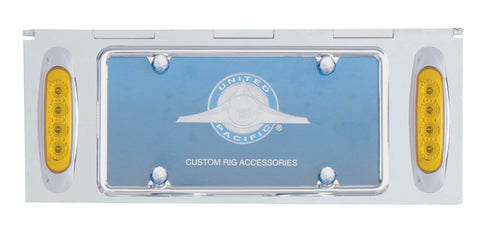 Stainless 1 License Plate Holder W/ 2 Light Cutout