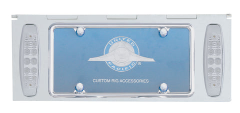 Stainless 1 License Plate Holder W/ 2 Light Cutout