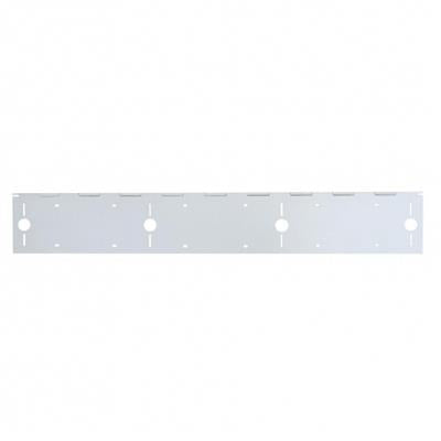 Stainless 3 License Plate Holder W/ 4 Light Cutout