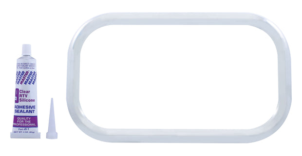 Freightliner Stainless Curved View Window Trim w/ Sealant Adhesive