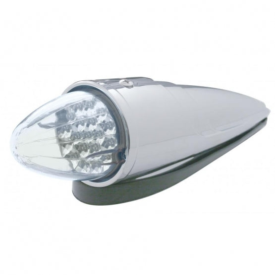19 AMBER LED GRAKON 1000 STYLE REFLECTOR/CLEAR CAB LIGHT - CLEAR LENS