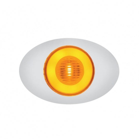 5 LED "M3 MILLENNIUM" CLEARANCE/MARKER LIGHT - GLO LIGHT - AMBER LED/AMBER LENS