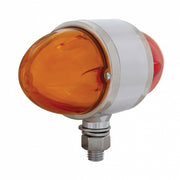 9 LED DUAL FUNCTION DOUBLE FACE “GLO” LIGHT - AMBER LED / AMBER LENS & RED LED / RED LENS