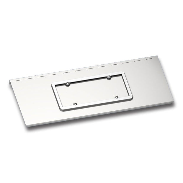 Stainless Single License Plate/Swing Plate For Kenworth W900 w/ Texas Style Bumper