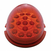 17 RED LED ROUND REFLECTOR AUXILIARY/CAB LIGHT - RED LENS 