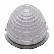 17 RED LED ROUND BEEHIVE CAB LIGHT - CLEAR LENS