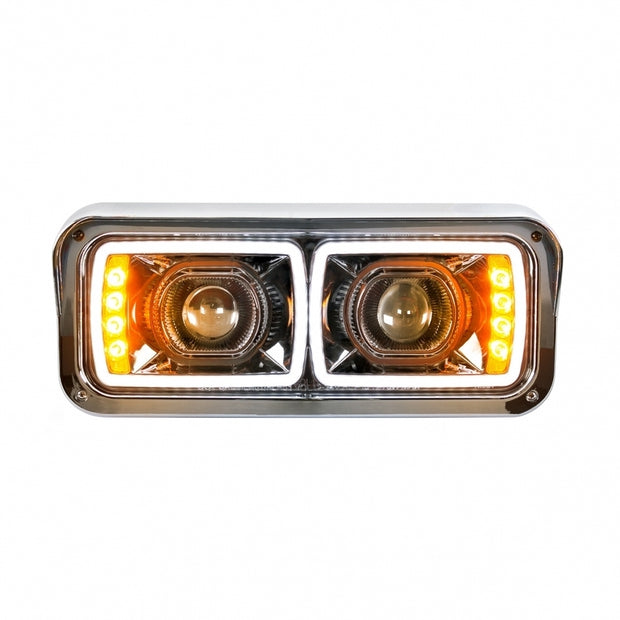 High Power LED Projection Headlight with LED Turn Signal & 100% LED Position Light Bar