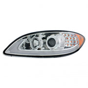 Black Projection Headlight With LED Turn Signal For IN Prostar