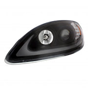 Black Projection Headlight With LED Turn Signal For IN Prostar