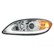 Chrome Projection Headlight With LED Light Bar For IN Prostar