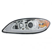 Chrome Projection Headlight With LED Light Bar For IN Prostar