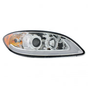 Chrome Projection Headlight With LED Light Bar For IN Prostar