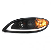 Chrome Projection Headlight With LED Light Bar For IN Prostar