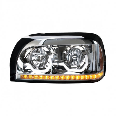 Freightliner Century Headlight w/ LED Turn Signal & Light Bar