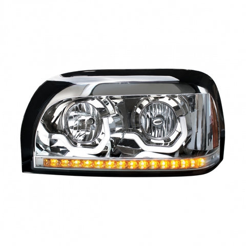 Freightliner Century Headlight w/ LED Turn Signal & Light Bar