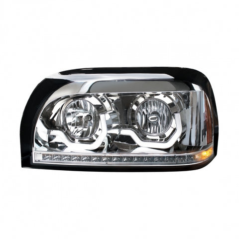 Freightliner Century Headlight w/ LED Turn Signal & Light Bar