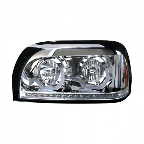 Freightliner Century Headlight w/ LED Turn Signal & Light Bar