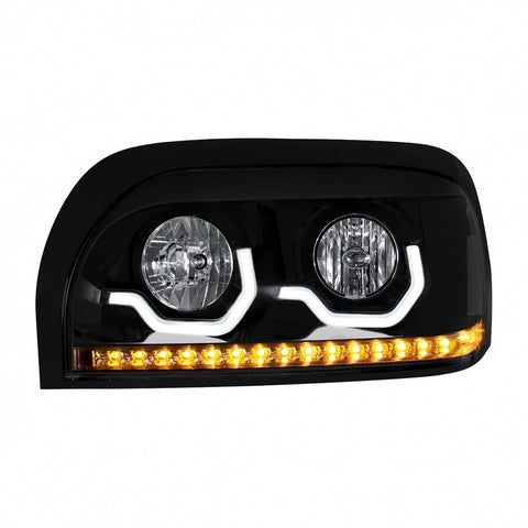 Freightliner Century Headlight w/ LED Turn Signal & Light Bar