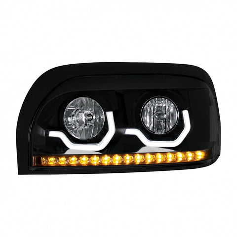 Freightliner Century Headlight w/ LED Turn Signal & Light Bar