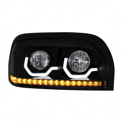 Freightliner Century Headlight w/ LED Turn Signal & Light Bar