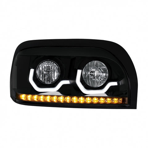 Freightliner Century Headlight w/ LED Turn Signal & Light Bar