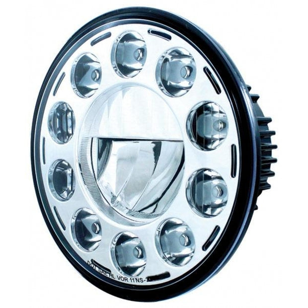 11 High Power LED 7" Crystal Headlight - Blackout