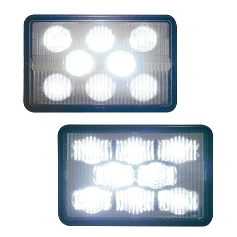 8 High Power LED 4" x 6" Headlight - High Beam