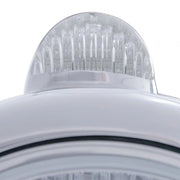 S.S. "GUIDE" PETERBILT CRYSTAL H4 HALOGEN HEADLIGHT W/ 5 AMBER LED TOP MOUNT LIGHT - CLEAR LENS