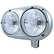 Peterbilt 359 Stainless Dual Headlight w/ Halogen Bulb