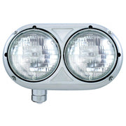Peterbilt 359 Stainless Dual Headlight w/ Halogen Bulb