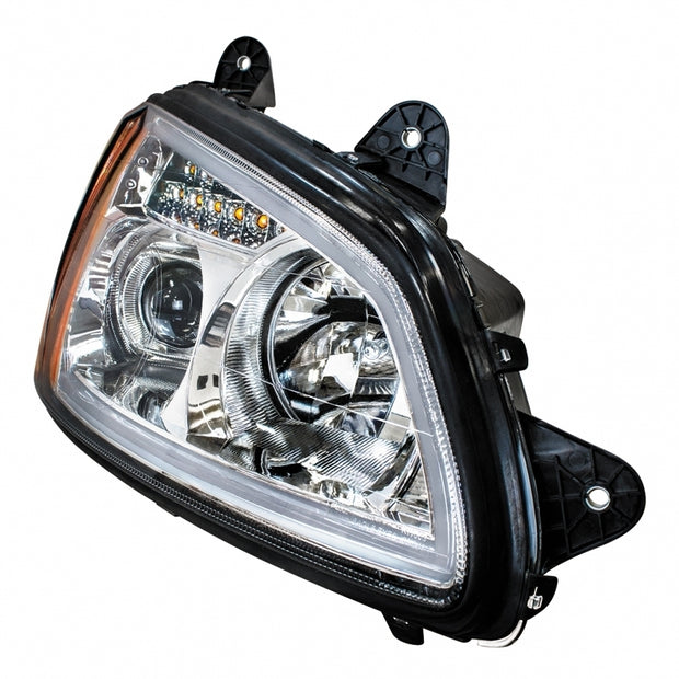 Headlight w/ LED Turn Signal & Position Light For 2008+ Kenworth T660