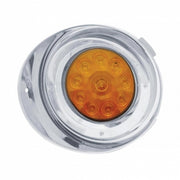 10 AMBER LED FREIGHTLINER DRIVER SIDE DRL CONVERSION KIT WITHOUT REFLECTOR WITH VISOR - AMBER LENS