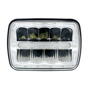 5" x 7" 9 LED Rectangular Light with 6 White LED Light Bar