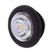 1 LED Mini Clearance Light Amber LED With Clear Lens w/ Rubber Grommet