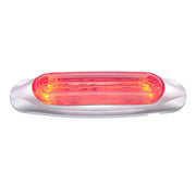 4 LED Light Track Clearance/Marker Light - Red LED/Clear Lens