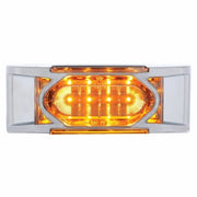 16 LED REFLECTOR CLEARANCE/MARKER LIGHT WITH CHROME BEZEL- AMBER LED/CLEAR LENS