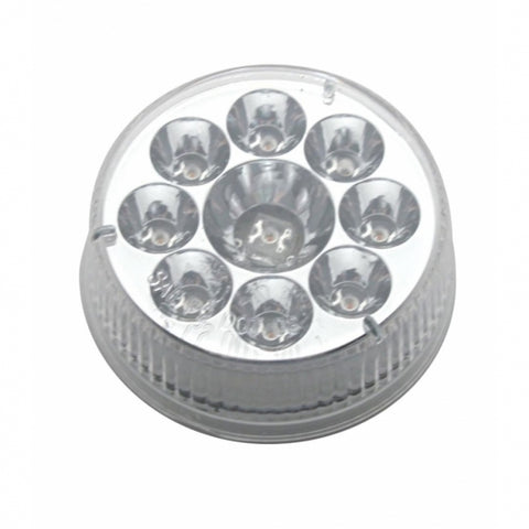 9 AMBER LED 2 1/2" REFLECTOR CLEARANCE/MARKER LIGHT - AMBER LENS