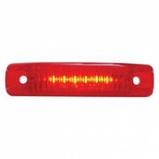 6 RED LED STREAMLINE DESIGN CLEARANCE/MARKER LIGHT - RED LENS 