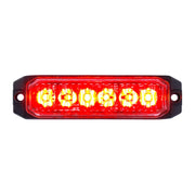 6 High Power LED "Competition Series" Slim Warning Light - Red