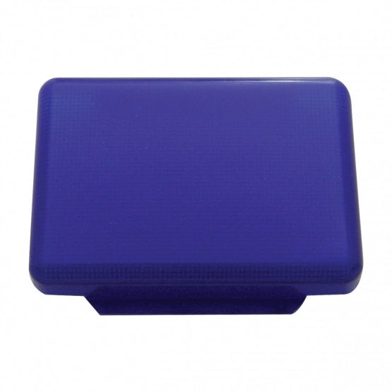  RECTANGULAR DOME LIGHT LENS - BLUE