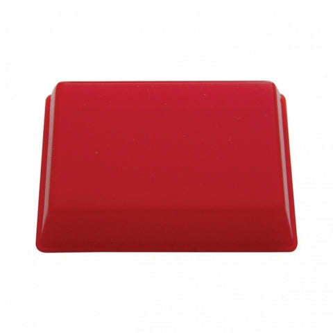  DOME RECTANGULAR DOME LIGHT LENS - RED