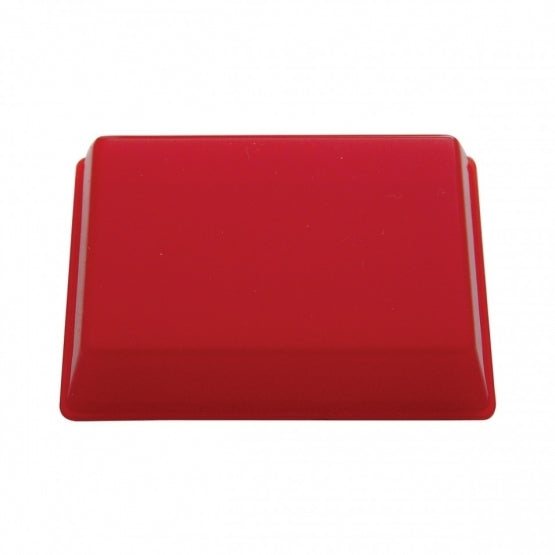  DOME RECTANGULAR DOME LIGHT LENS - RED