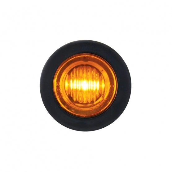 3 AMBER LED MINI CLEARANCE/MARKER LIGHT WITH AMBER LENS