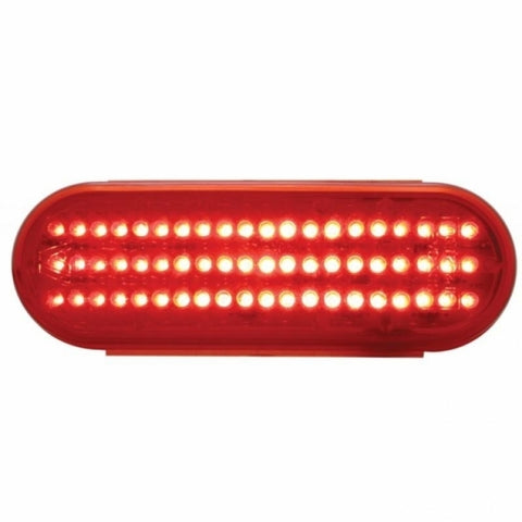 60 RED LED OVAL S/T/T LIGHT W/ TERMINAL - RED LENS