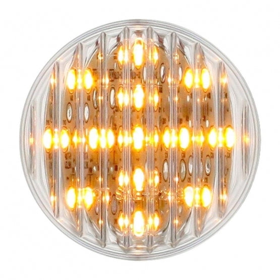 13 AMBER LED 2 1/2" FLAT CLEARANCE/MARKER LIGHT - CLEAR LENS **NO OTHER DISCOUNTS APPLICABLE**