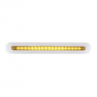 Freightliner 19 LED 12" Mirror Light Bar - Amber LED/Amber Lens