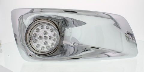 Bumper Light Bezel w/17 Amber LED Clear Style Refl. Light For 2007-17 KW T660-Passenger -Clear Lens