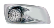 Bumper Light Bezel w/17 Amber LED Hi/Lo Refl. Light & Visor For 2007-17 KW T660-Passenger-Clear Lens